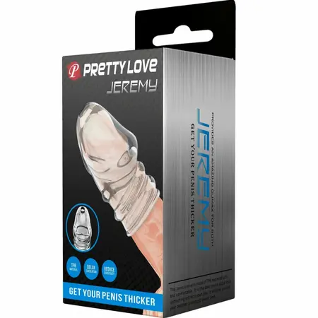 Pretty Love Jeremy Crystal Enhancement Sleeve TPR Transparent 9cm