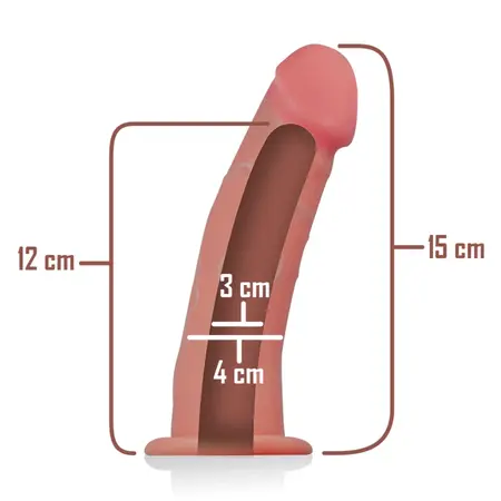 Intense Hollow Strap-On System Natural 16x3 cm Adjustable Harness