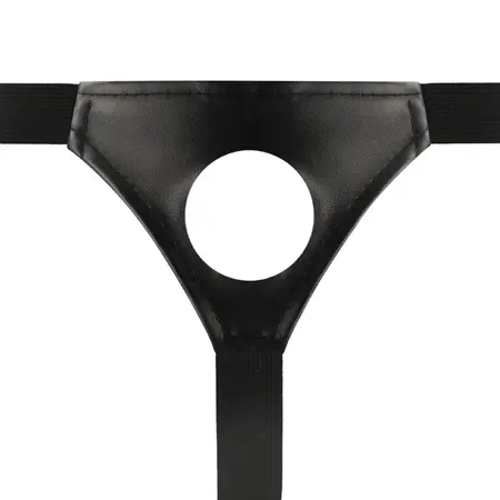 Intense Hollow Strap-On System with Adjustable Harness 18 x 3.5 cm Natural