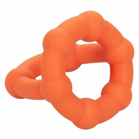 CalExotics Alpha All Star Ring Orange - Double Liquid Silicone Enhancer