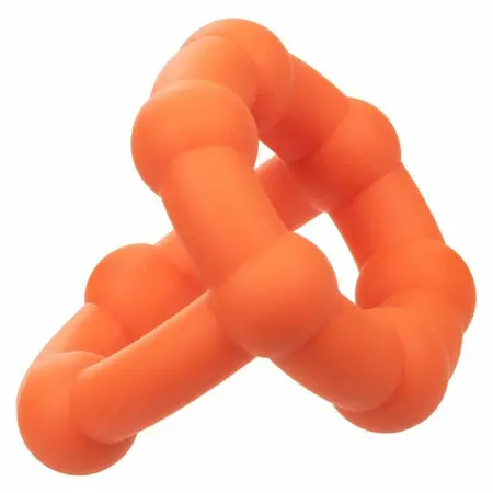 CalExotics Alpha All Star Ring Orange - Double Liquid Silicone Enhancer