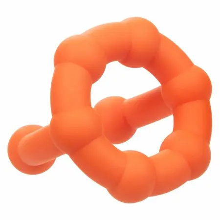CalExotics Alpha All Star Ring Orange - Double Liquid Silicone Enhancer