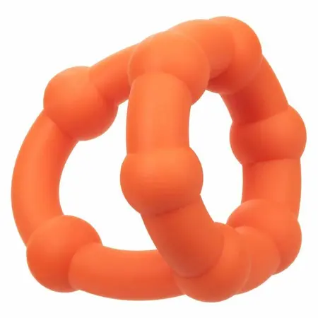 CalExotics Alpha All Star Ring Orange - Double Liquid Silicone Enhancer
