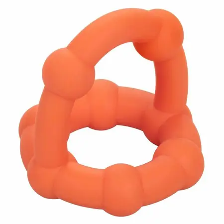 CalExotics Alpha All Star Ring Orange - Double Liquid Silicone Enhancer