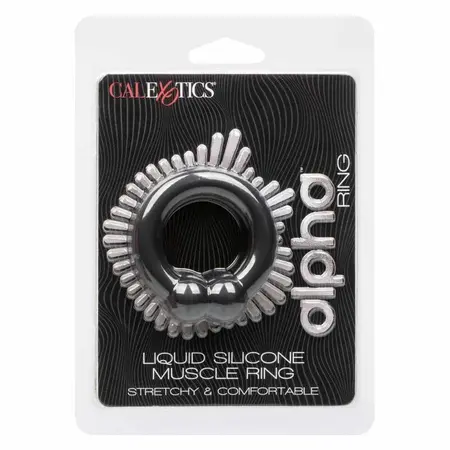 CalExotics Alpha Muscle Ring Black - Liquid Silicone Comfort System