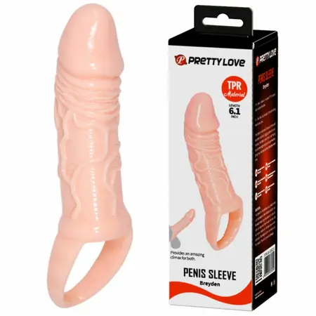 Pretty Love Breyden Extension Sleeve Natural Color TPR Flexible Fit