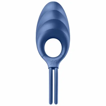 Satisfyer Swordsman Adjustable Vibrating Ring Blue - Waterproof Silicone