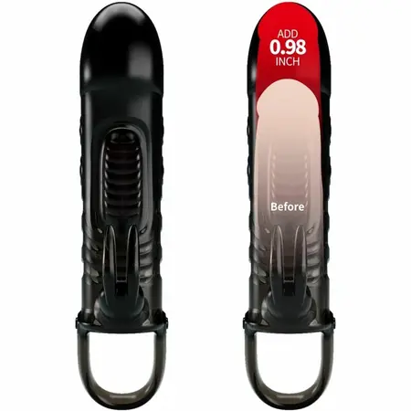 Pretty Love Sloane Black Extension Sleeve with Vibrating Rabbit System