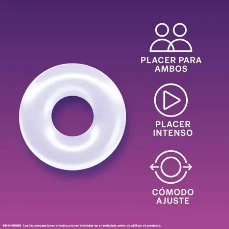 Durex Pleasure Ring Flexible Reusable Silicone Comfort Band