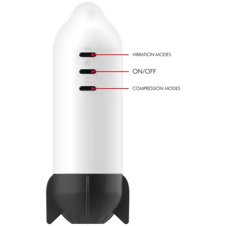 Jamyjob Rocket Intimate Device Soft Compression & Vibration USB Rechargeable