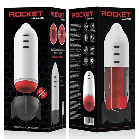 Jamyjob Rocket Intimate Device Soft Compression & Vibration USB Rechargeable