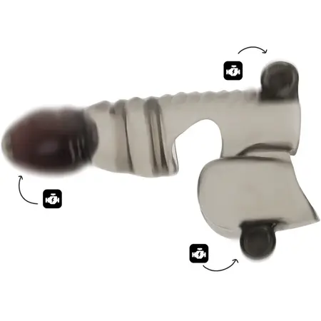 OHMAMA Vibrating Intimate Sheath 3-Motor Flexible Anatomical 14cm