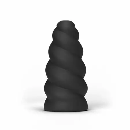 ALL BLACK Flick Intimate Spiral System, 17 cm, Phthalate-Free, Black