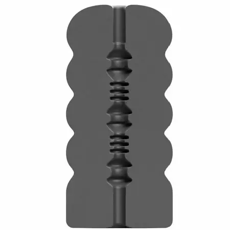 All Black Twink Spiral Grip Intimate Device 17 cm Phthalate-Free Black