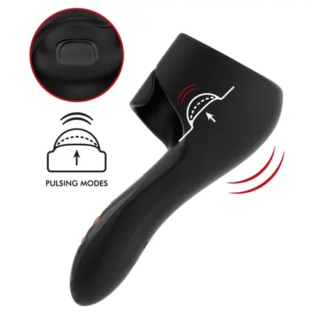 JAMYJOB Pulsar Wand - Multi-Mode Vibrating and Pulsating Device, Black