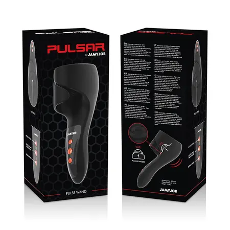 JAMYJOB Pulsar Wand - Multi-Mode Vibrating and Pulsating Device, Black