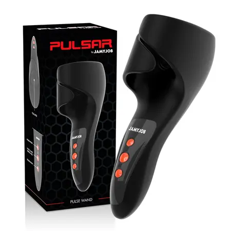 JAMYJOB Pulsar Wand - Multi-Mode Vibrating and Pulsating Device, Black