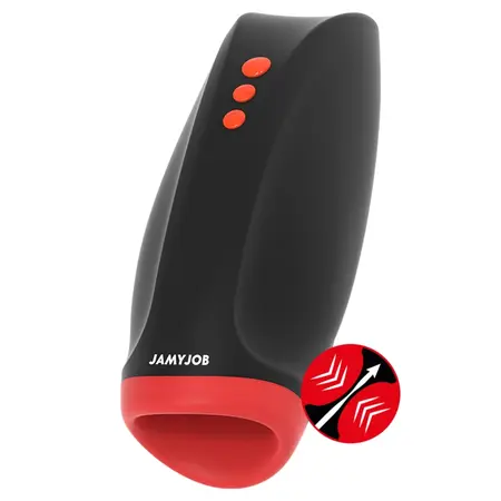 Jamyjob Novax Intimate Machine with Vibration & Compression, Black, 197mm