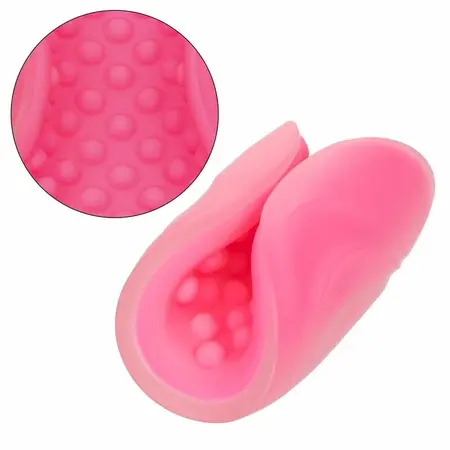 CalExotics The Gripper Beaded Grip Flexible Stimulation Sleeve 12.75cm TPE