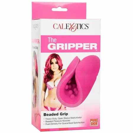 CalExotics The Gripper Beaded Grip Flexible Stimulation Sleeve 12.75cm TPE