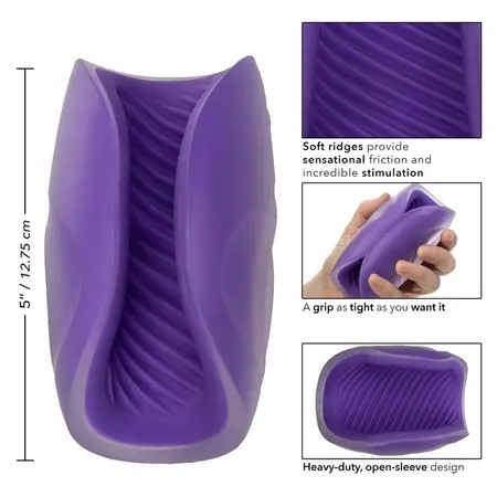 CalExotics The Gripper Spiral Grip Intimni Rukav, Dvostruke Gustine, 12.75 cm