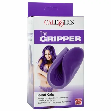CalExotics The Gripper Spiral Grip Intimni Rukav, Dvostruke Gustine, 12.75 cm