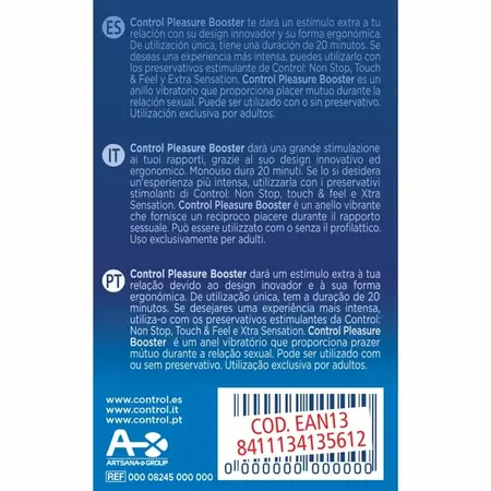 CONTROL Pleasure Booster Vibrirajući Silikonski Prsten - Sistem za Intimnu Stimulaciju