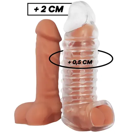 VirilXL V11 Transparentni Produžetak - Podesivi TPE Intimni Sistem