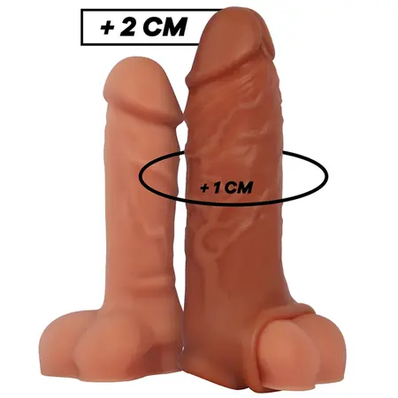 VirilXL Tečni Silikon V9 Smeđi Produžetak, Podesivi, 13.5cm
