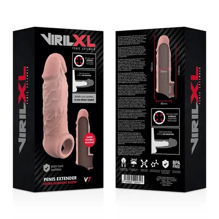 VirilXL Tečni Silikon V7 Produžetak sa Podesivim Prijanjanjem 11cm