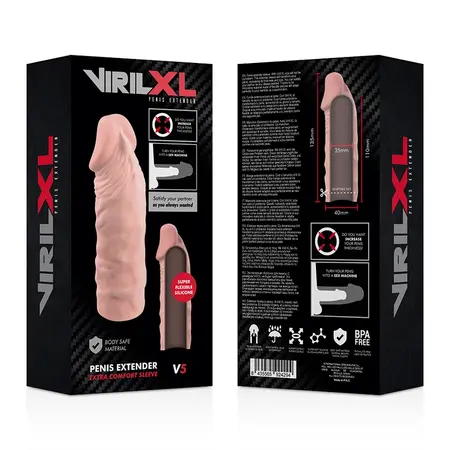 VirilXL Tečni Silikon V5 Produžetak, Fleksibilni, 11cm, Transparentni