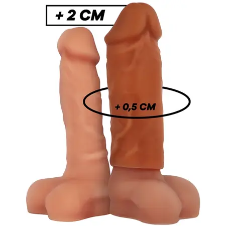 VirilXL Tečni Silikon V3 Produžetak Smeđi 8.5cm Medicinski Kvalitet