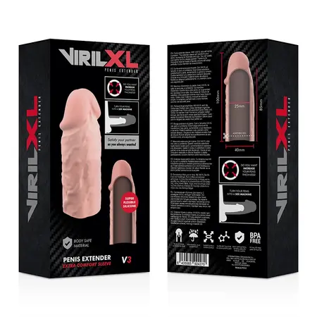 VirilXL Tečni Silikon V3 Anatomski Produžetak 8.5cm Transparentni