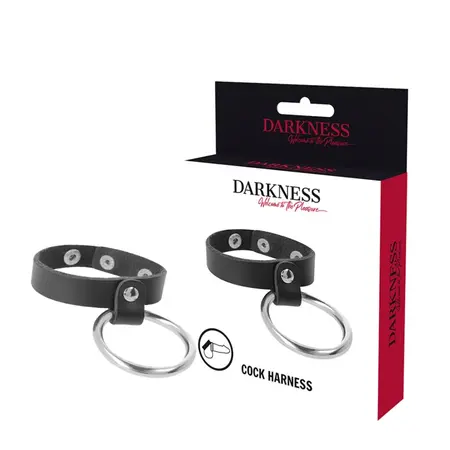 Darkness Premium Metalni Prsten Sistem Crni i Srebrni - Podesivi Intimni Dodatak
