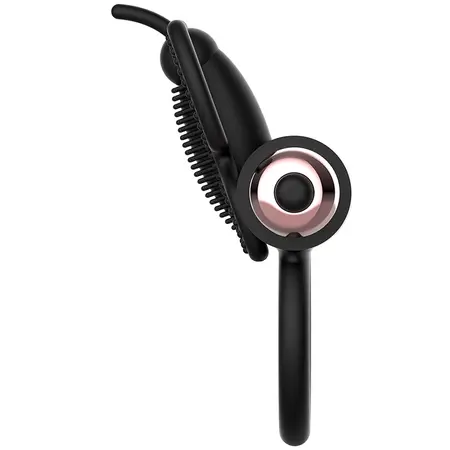 Coquette Chic Desire Crni/Zlatni Leptir Prsten sa Vibrirajućim Sistemom 82mm