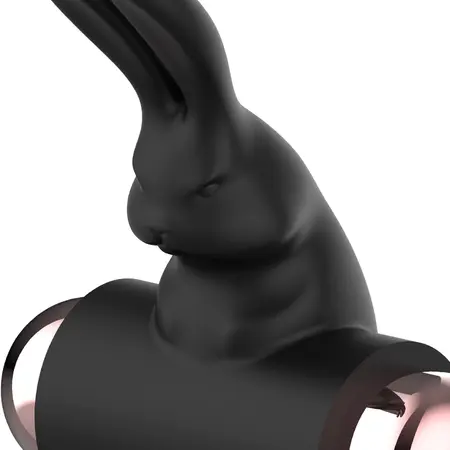 Coquette Chic Desire Prsten sa Vibracijom Crni/Zlatni - IPX6 Silikon, 82x41mm