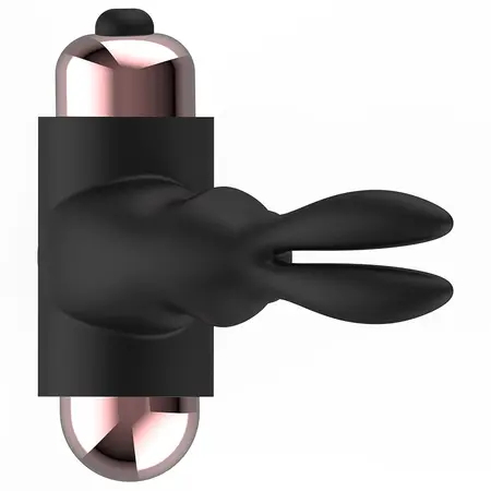 Coquette Chic Desire Prsten sa Vibracijom Crni/Zlatni - IPX6 Silikon, 82x41mm
