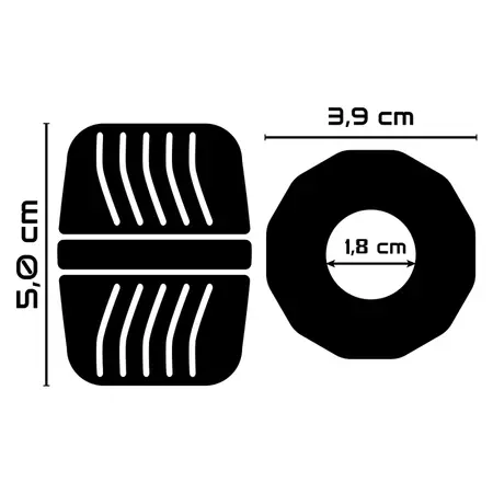 Powering PR11 Fleksibilni Performans Prsten 5 cm Crni - Izdržljivi TPE Sistem