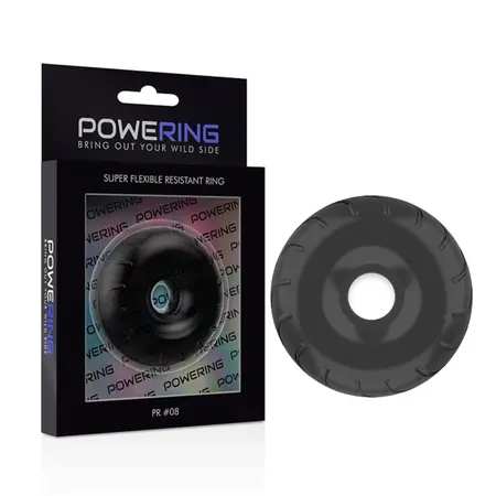 Powering PR08 Flexible Performance Ring Black 5cm Hypoallergenic TPE