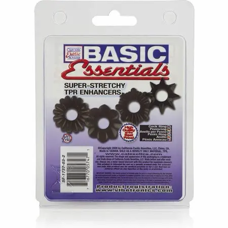 CalExotics Basic Essentials Set - 4 Komada Fleksibilnih Potpornih Prstenova TPR