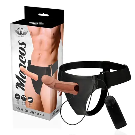 Attraction Harness RNES Šuplji Okvir sa Vibrirajućim Sistemom 15 cm Bež