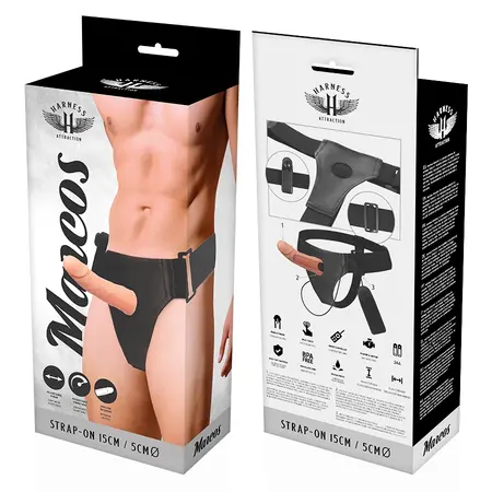 Attraction Harness RNES Šuplji Okvir sa Vibrirajućim Sistemom 15 cm Bež
