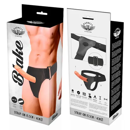 Attraction Blake Šuplji Intimni Sistem 15.5 cm, Podesivi Veganski Pojas