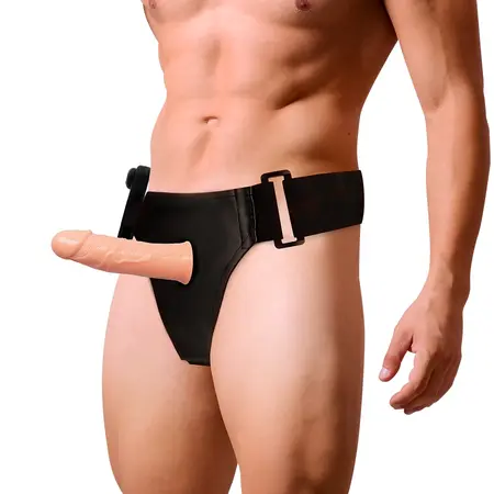 Attraction Gregory Šuplji Intimni Sistem sa Vibratorom 16.5cm Bež