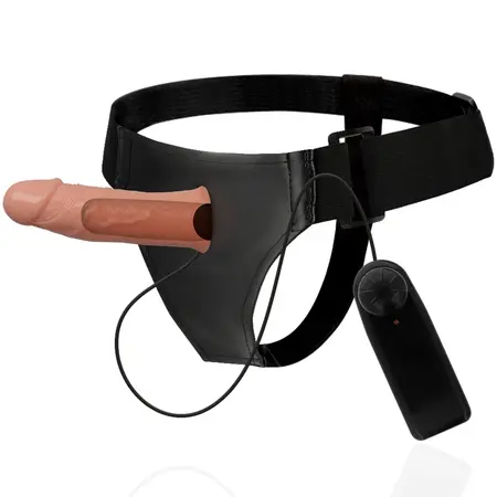 Attraction Gregory Šuplji Intimni Sistem sa Vibratorom 16.5cm Bež