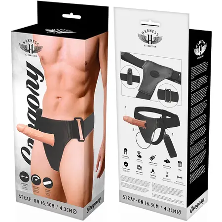 Attraction Gregory Šuplji Intimni Sistem sa Vibratorom 16.5cm Bež