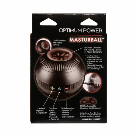 CalExotics Optimum Power MASTURBALL - Vibrirajući Sistem Pritiska 11.5 cm