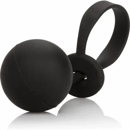 CalExotics Otežani Laso Silikonski Prsten 4.5cm 110g Podesivi Crni