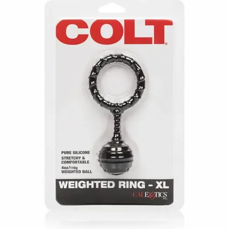 CalExotics COLT Otežani Silikonski Prsten XL 4,5 cm 110g Crni