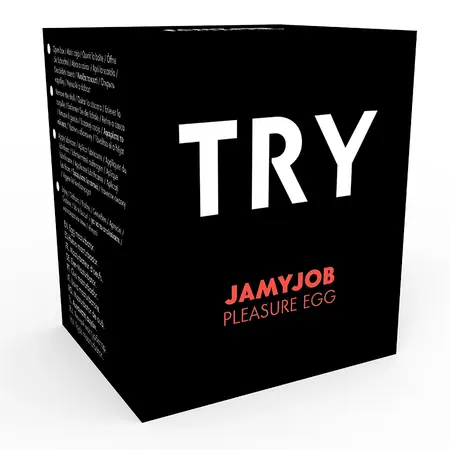 Jamyjob Black Egg Compact Intimate Device with Silk Filament Texture